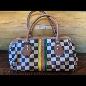 LAMB by Gwen Stefani Ombré Checkered satchel.